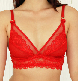 Bralet- stanik bez fiszbin Red Rose