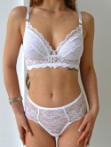 Biały komplet koronkowy Marry Me