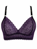 bralet koronkowy fiolet seksowny